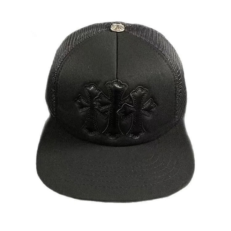 Fashionable embroidered flat brim sun hat