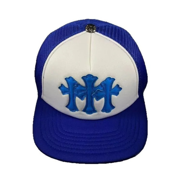 Fashionable embroidered flat brim sun hat