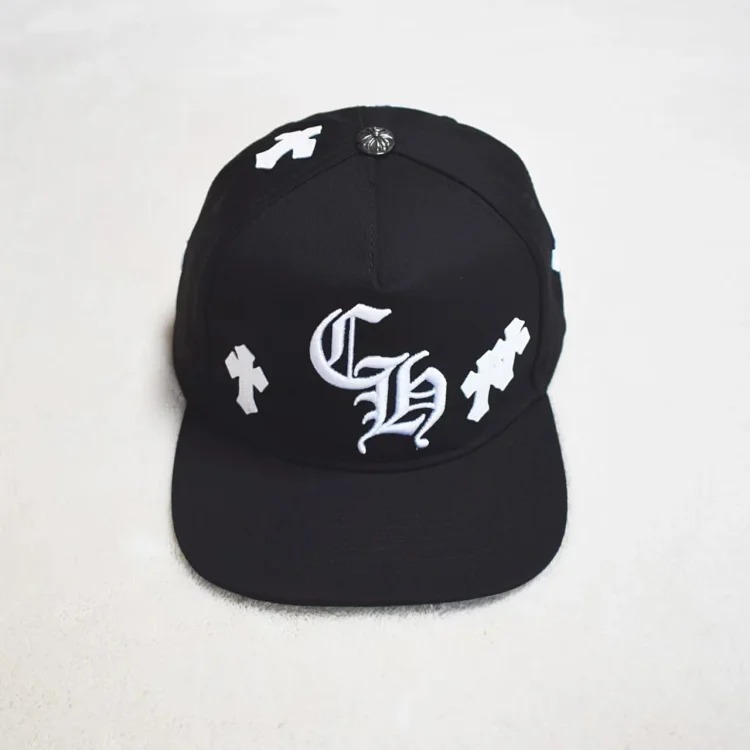 Fashionable embroidered flat brim sun hat