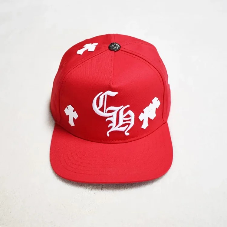 Fashionable embroidered flat brim sun hat