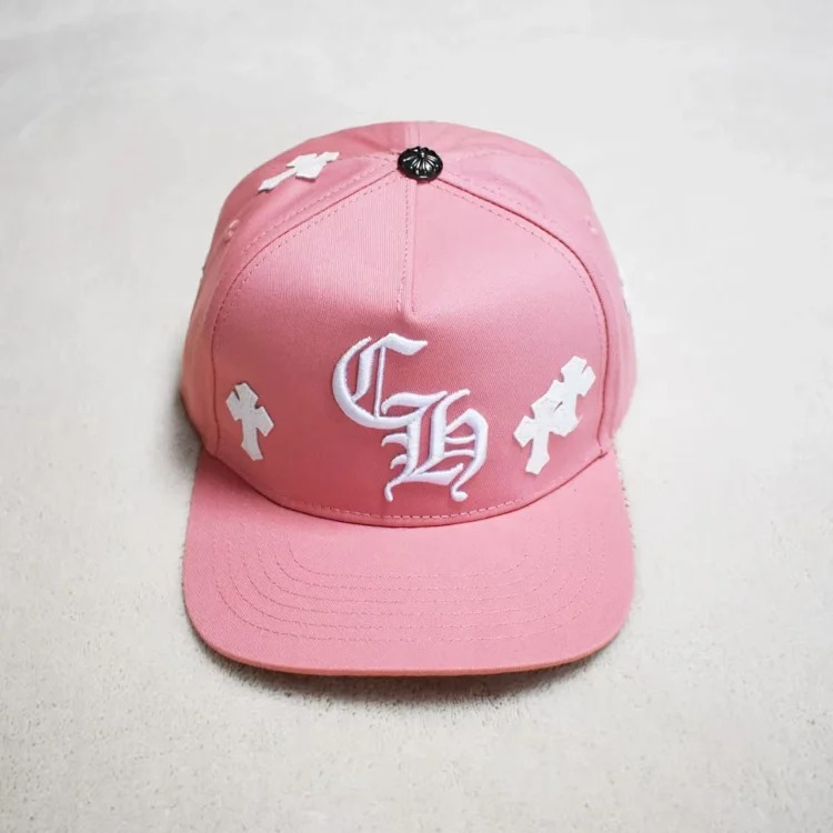 Fashionable embroidered flat brim sun hat