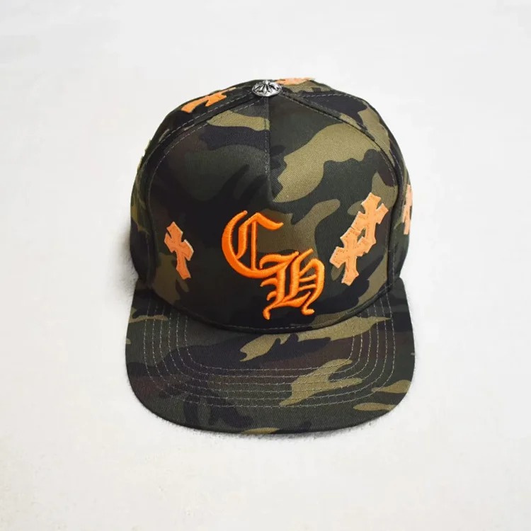 Fashionable embroidered flat brim sun hat