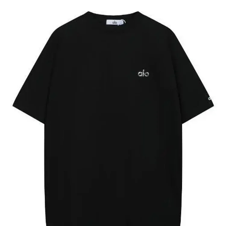 Foamed letters, hot silver, holes, frayed edges, distressed casual short-sleeved round neck candy T-shirt