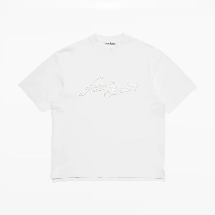 1996 Letter Print Washed and Distressed Light Luxury Loose Men's and Women's Short Sleeve Couple T-Shirt
