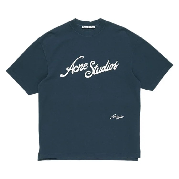 1996 Letter Print Washed and Distressed Light Luxury Loose Men's and Women's Short Sleeve Couple T-Shirt