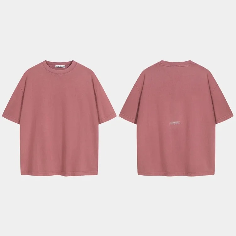 1996 Letter Print Washed and Distressed Light Luxury Loose Men's and Women's Short Sleeve Couple T-Shirt