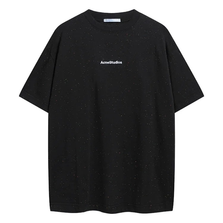 1996 Letter Print Washed and Distressed Light Luxury Loose Men's and Women's Short Sleeve Couple T-Shirt