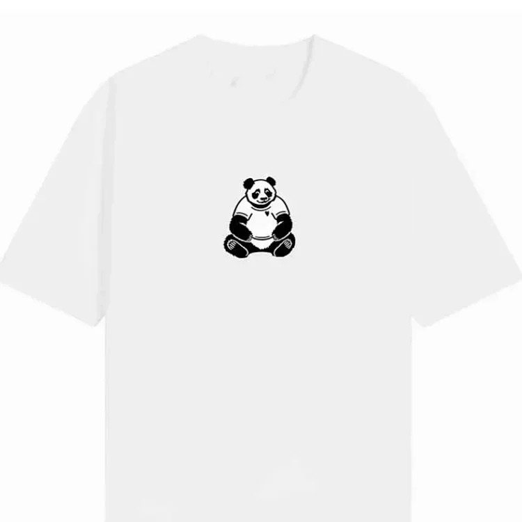 Summer painted love printed round neck short-sleeved versatile loose and breathable T-shirt for men and women