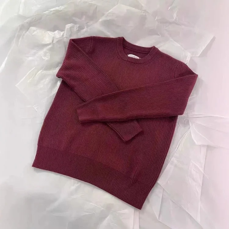 Majia square sweater men's trendy brand fashion simple solid color couple's sweater winter