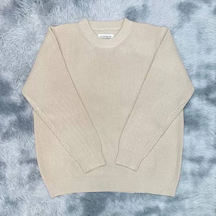 Majia square sweater men's trendy brand fashion simple solid color couple's sweater winter
