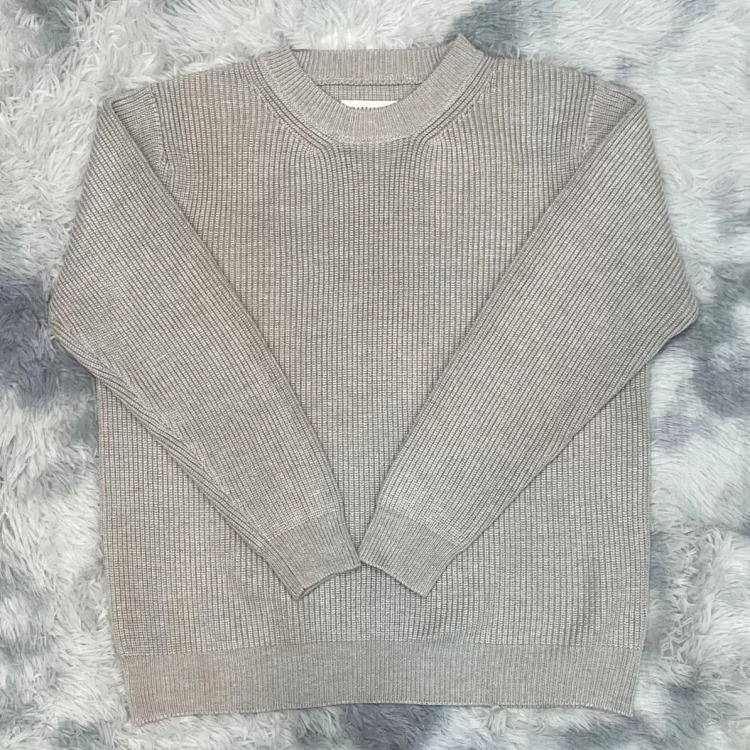 Majia square sweater men's trendy brand fashion simple solid color couple's sweater winter