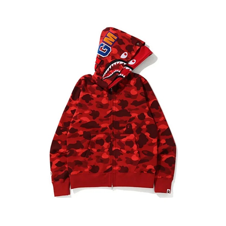 Cross-border foreign trade wholesale new camouflage hooded cardigan zipper terry velvet men's and women's sweatshirt jacket trendy