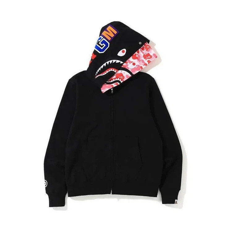 Cross-border foreign trade wholesale new camouflage hooded cardigan zipper terry velvet men's and women's sweatshirt jacket trendy