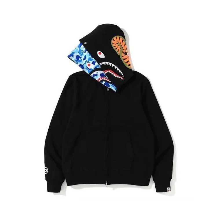 Cross-border foreign trade wholesale new camouflage hooded cardigan zipper terry velvet men's and women's sweatshirt jacket trendy