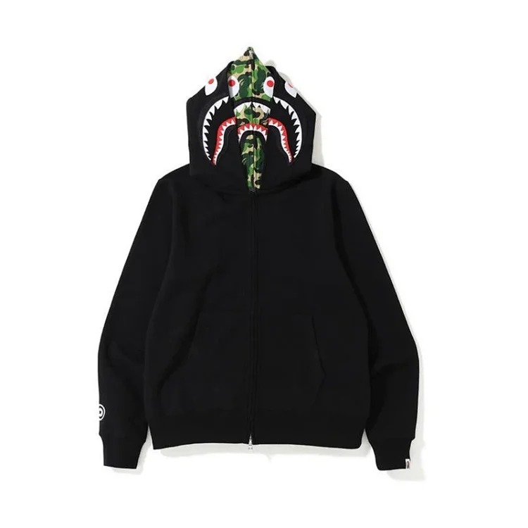 Cross-border foreign trade wholesale new camouflage hooded cardigan zipper terry velvet men's and women's sweatshirt jacket trendy