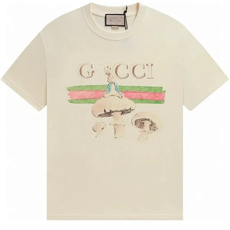 Cross-border 25SS new interesting Peter Rabbit series printed short-sleeved T-shirts for couples, versatile