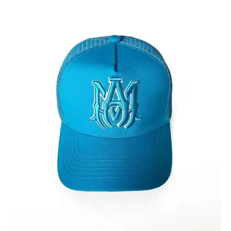 2025 American cross-border AMIR hat baseball cap embroidered distressed high visor peaked cap one piece wholesale