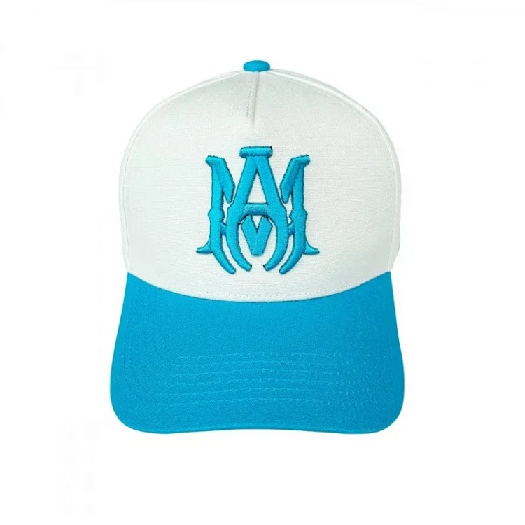 2025 American cross-border AMIR hat baseball cap embroidered distressed high visor peaked cap one piece wholesale
