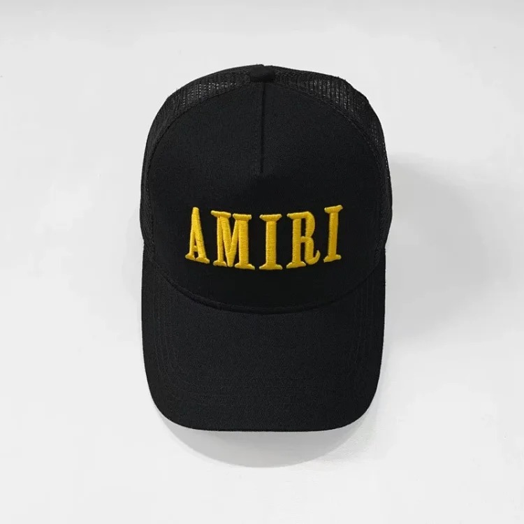 2025 American cross-border AMIR hat baseball cap embroidered distressed high visor peaked cap one piece wholesale