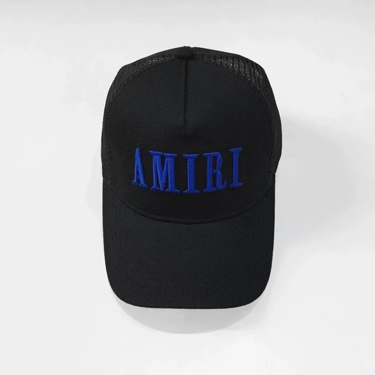2025 American cross-border AMIR hat baseball cap embroidered distressed high visor peaked cap one piece wholesale