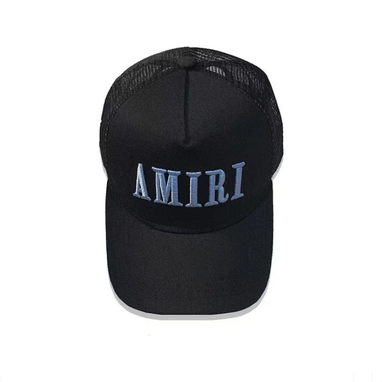 2025 American cross-border AMIR hat baseball cap embroidered distressed high visor peaked cap one piece wholesale