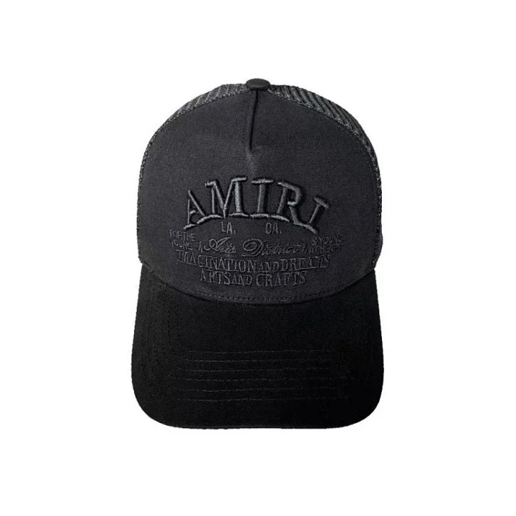 2025 American cross-border AMIR hat baseball cap embroidered distressed high visor peaked cap one piece wholesale