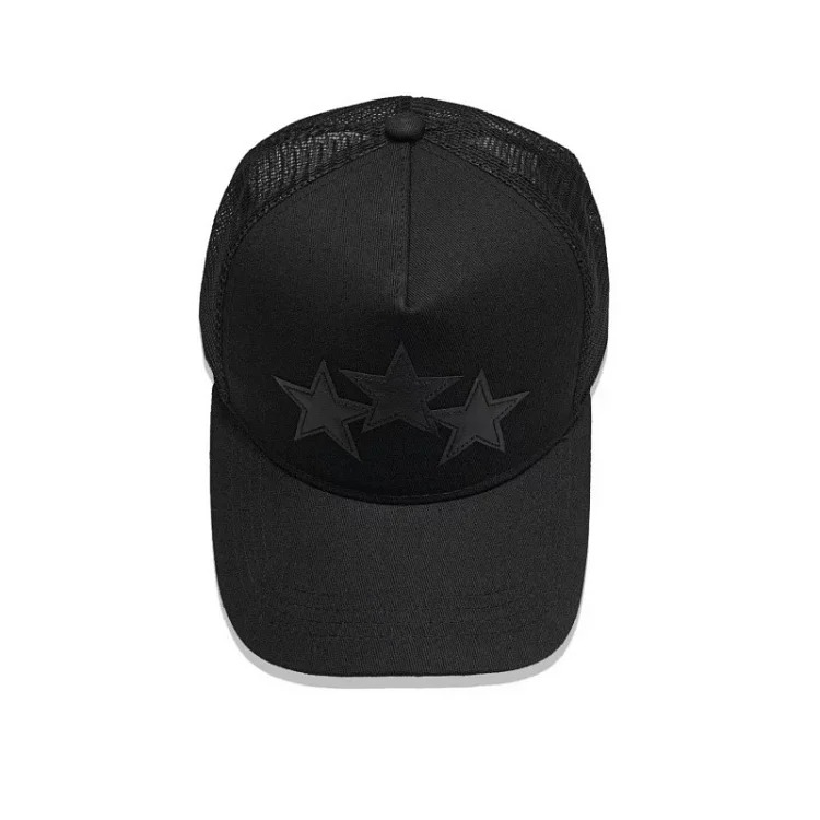 2025 American cross-border AMIR hat baseball cap embroidered distressed high visor peaked cap one piece wholesale