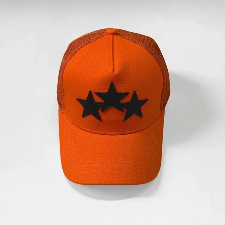 2025 American cross-border AMIR hat baseball cap embroidered distressed high visor peaked cap one piece wholesale