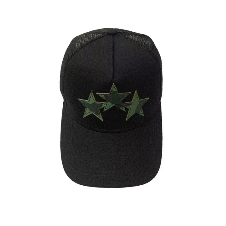 2025 American cross-border AMIR hat baseball cap embroidered distressed high visor peaked cap one piece wholesale