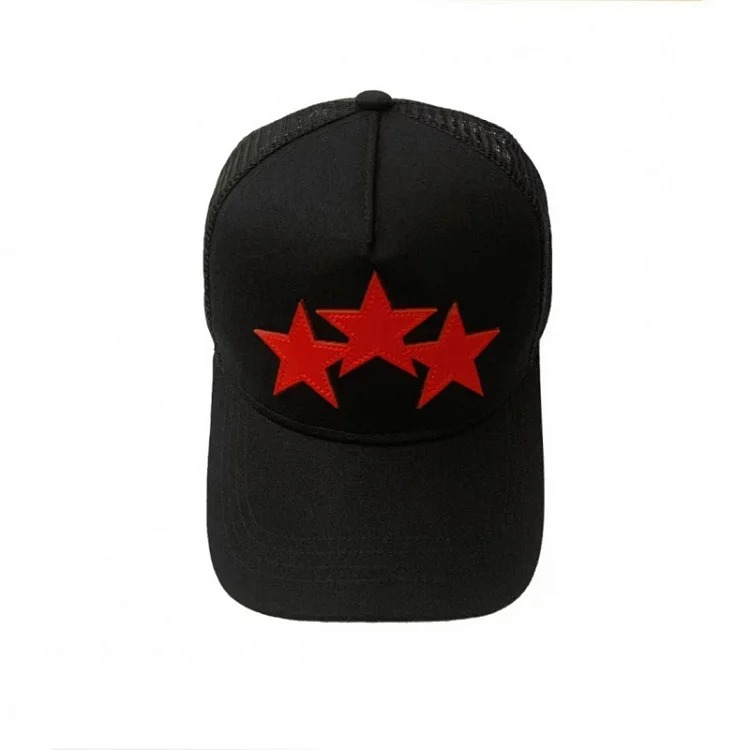 2025 American cross-border AMIR hat baseball cap embroidered distressed high visor peaked cap one piece wholesale