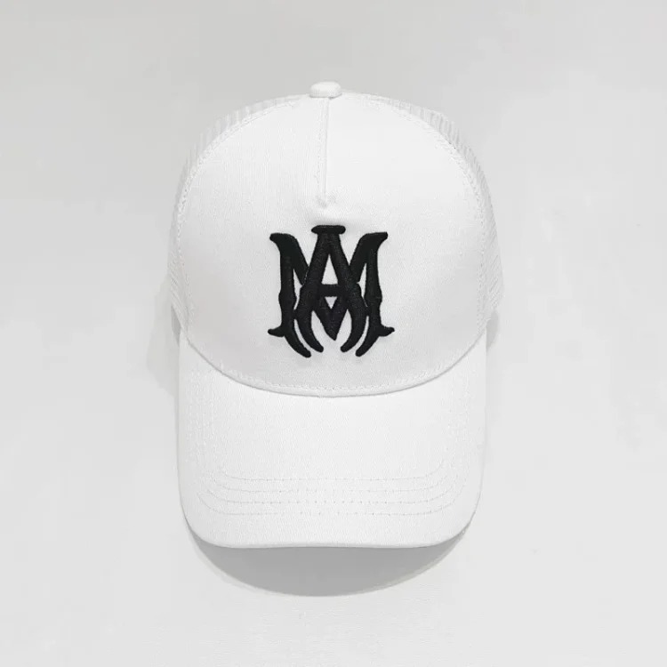2025 American cross-border AMIR hat baseball cap embroidered distressed high visor peaked cap one piece wholesale