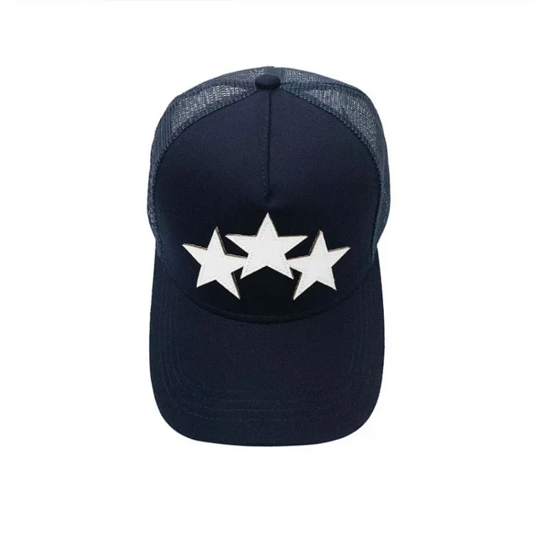 2025 American cross-border AMIR hat baseball cap embroidered distressed high visor peaked cap one piece wholesale