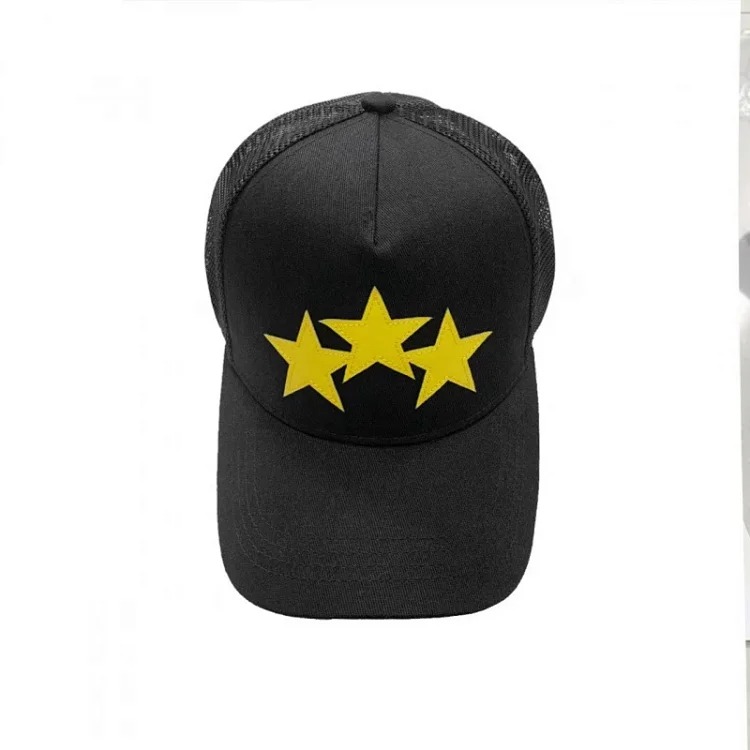 2025 American cross-border AMIR hat baseball cap embroidered distressed high visor peaked cap one piece wholesale