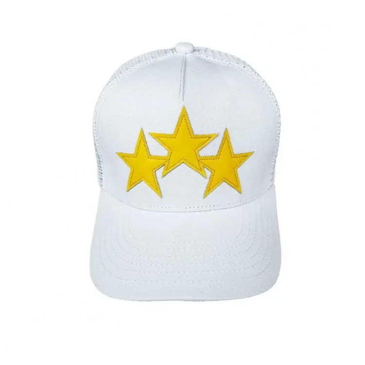 2025 American cross-border AMIR hat baseball cap embroidered distressed high visor peaked cap one piece wholesale