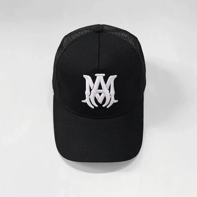 2025 American cross-border AMIR hat baseball cap embroidered distressed high visor peaked cap one piece wholesale