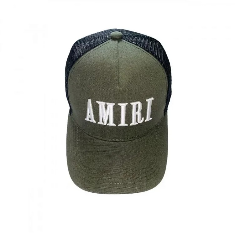 2025 American cross-border AMIR hat baseball cap embroidered distressed high visor peaked cap one piece wholesale