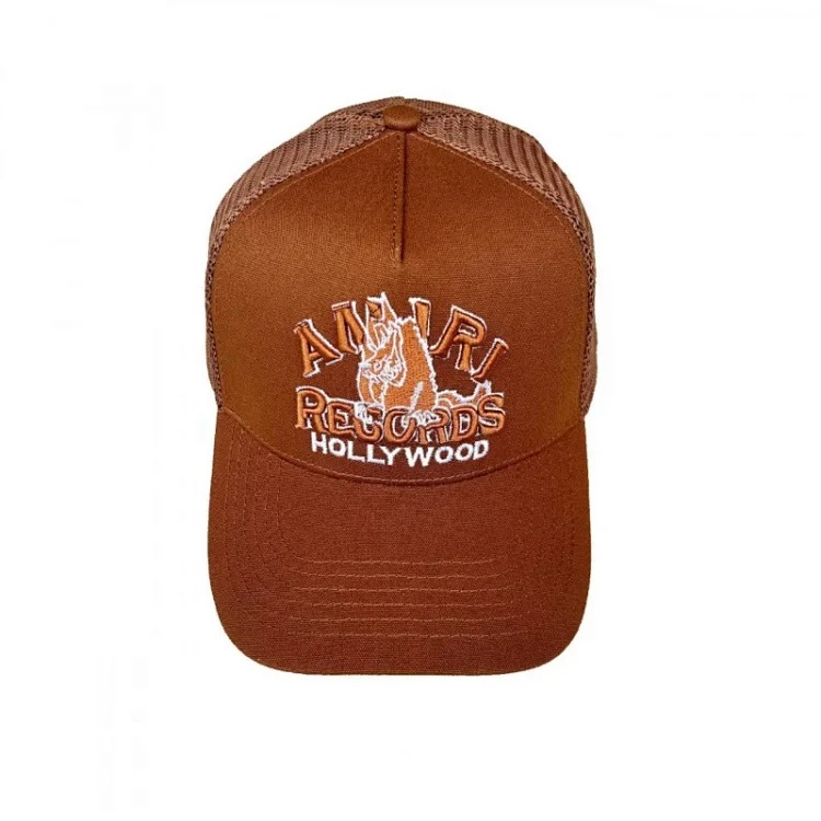 2025 American cross-border AMIR hat baseball cap embroidered distressed high visor peaked cap one piece wholesale