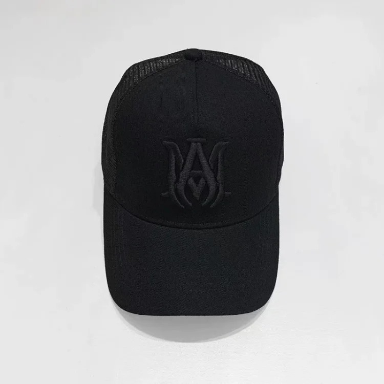 2025 American cross-border AMIR hat baseball cap embroidered distressed high visor peaked cap one piece wholesale