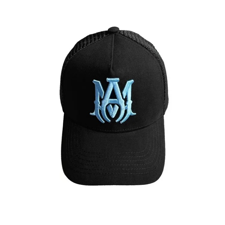 2025 American cross-border AMIR hat baseball cap embroidered distressed high visor peaked cap one piece wholesale