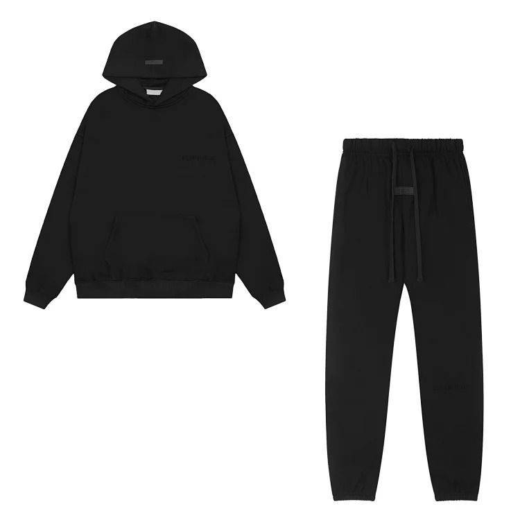 2022SS hooded sweatshirt black letter flocking double line cross-border hot sale 1977