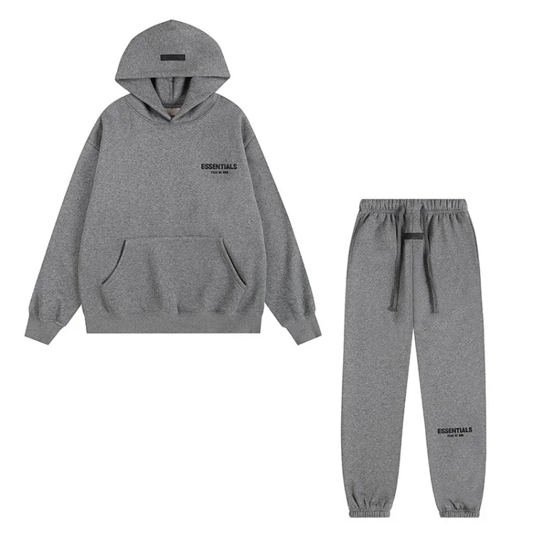 2022SS hooded sweatshirt black letter flocking double line cross-border hot sale 1977