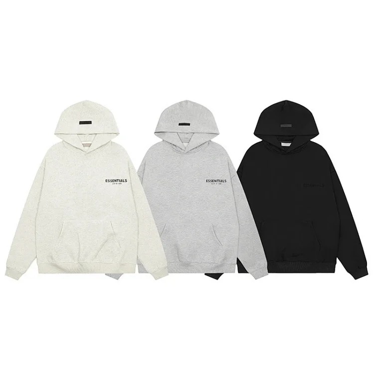 2022SS hooded sweatshirt black letter flocking double line cross-border hot sale 1977