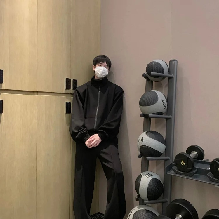 Trendy brand sports suit for men spring and autumn 2023 new style