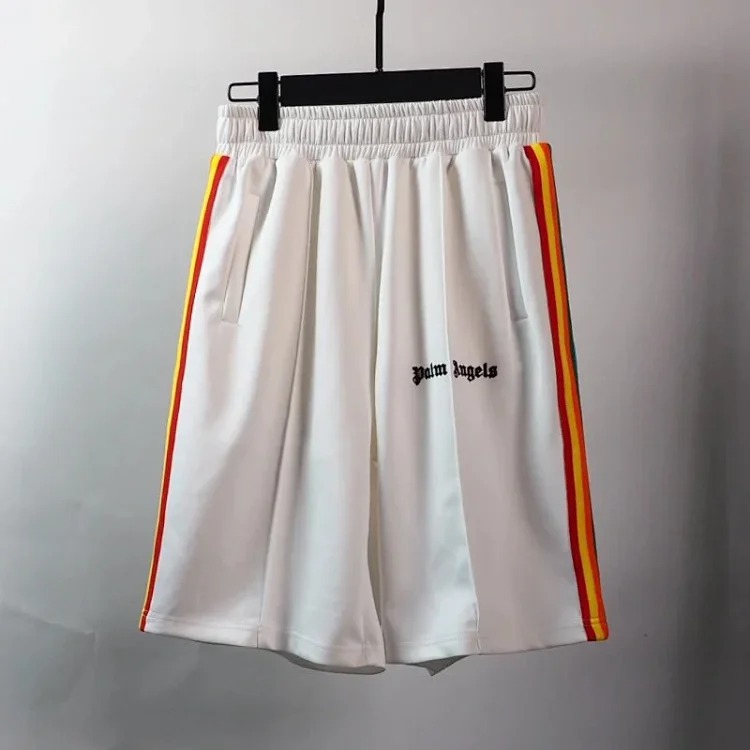 Trendy brand Angel classic black and white striped student casual shorts sports breathable straight shorts