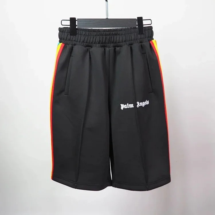 Trendy brand Angel classic black and white striped student casual shorts sports breathable straight shorts
