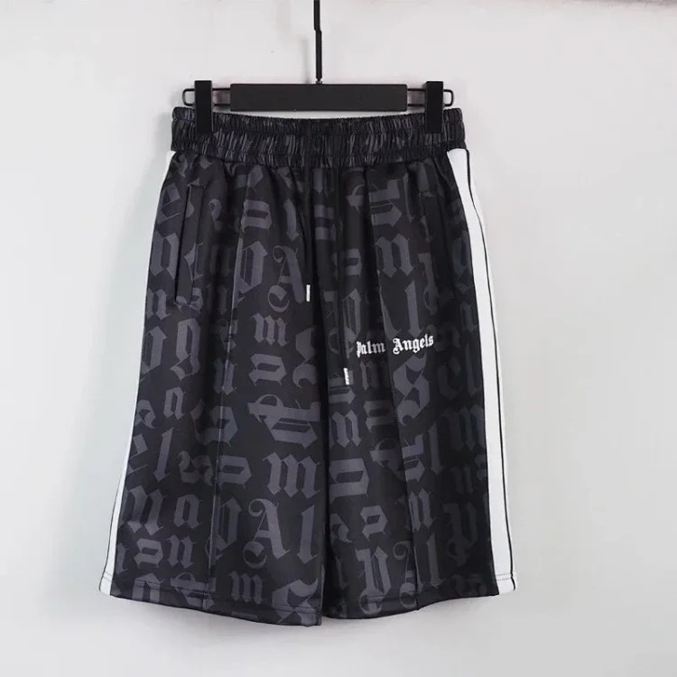 Trendy brand Angel classic black and white striped student casual shorts sports breathable straight shorts
