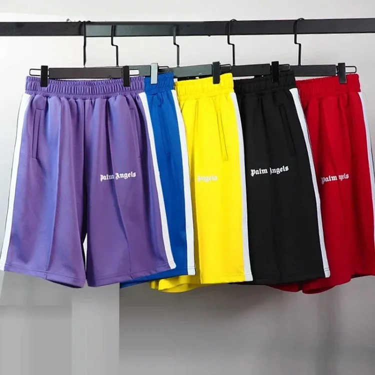 Trendy brand Angel classic black and white striped student casual shorts sports breathable straight shorts