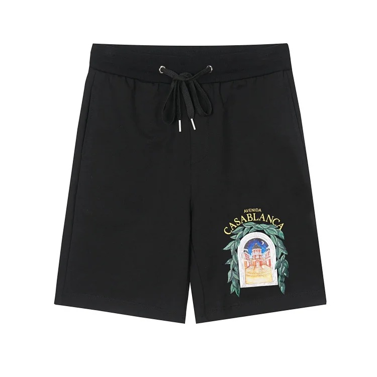 Trendy brand Angel classic black and white striped student casual shorts sports breathable straight shorts
