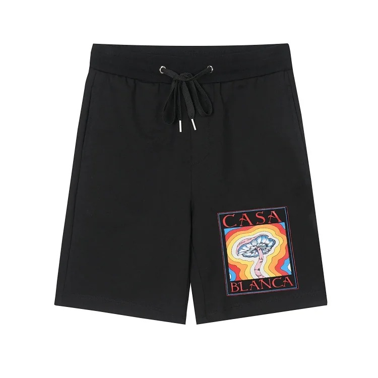 Trendy brand Angel classic black and white striped student casual shorts sports breathable straight shorts
