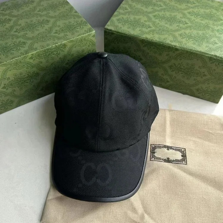 Gucci Peaked cap spring and summer ins Korean style trendy baseball cap double G pattern fashionable casual hat for men and women new versatile